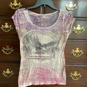GUESS SHORR SLEEVED TOP